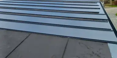Falcovaná střecha a klempířské prvky